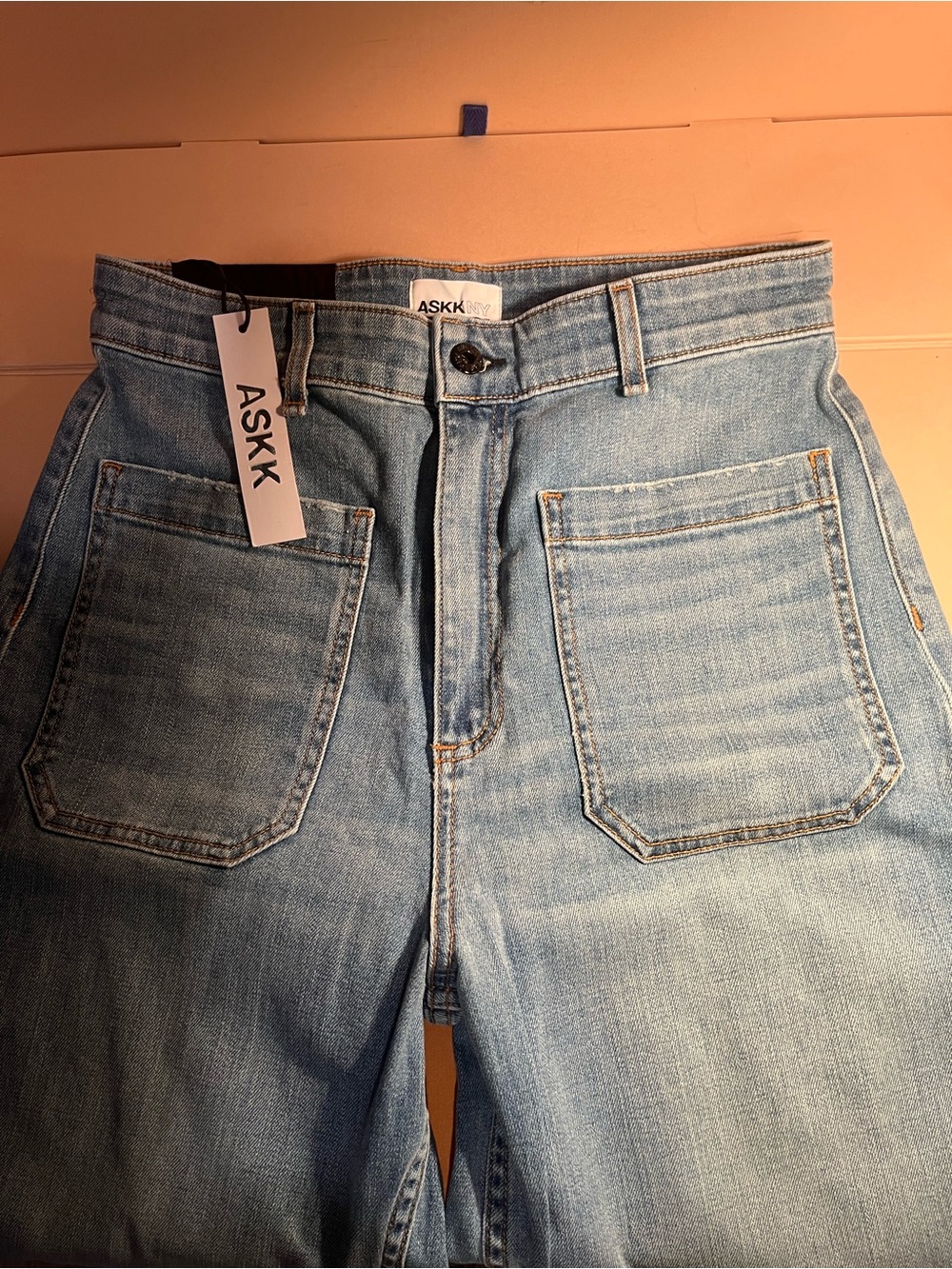 ASKKNY 🔵 NWT 🔵 Womens Denim jeans size 31 - Picture 1 of 7